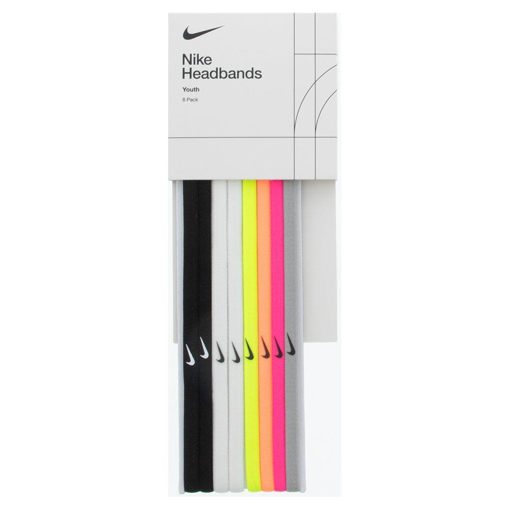 Girl`s Skinny Headband 8 pack Black and White Accessories Nike
