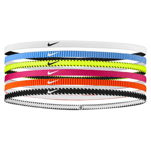 Youth Flex Classic Slim Training Headbands 6 Pack Volt and Vivid Pink Accessories Nike