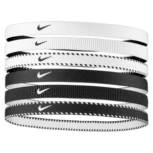 Unisex Flex Classic Headbands 6 Pack White and Black Accessories Nike