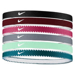 Juniors' Flex Classic Headbands 6 Pack Sweet Beet and World Indigo Accessories Nike