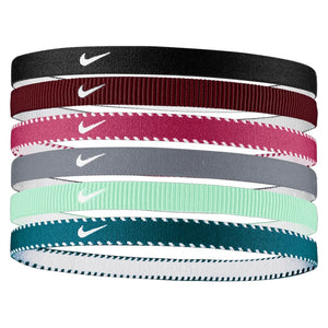 Juniors' Flex Classic Headbands 6 Pack Sweet Beet and World Indigo Accessories Nike