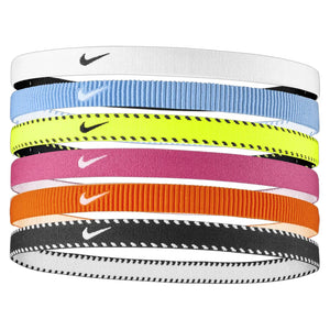 Youth Flex Classic Training Headbands 6 Pack Volt and Vivid Pink Accessories Nike