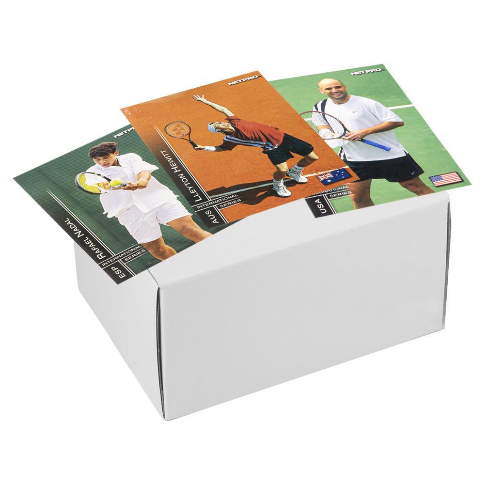 NETPRO International Series Tennis Collector Card Set (Unmarked White Box) Memorabilia Netpro