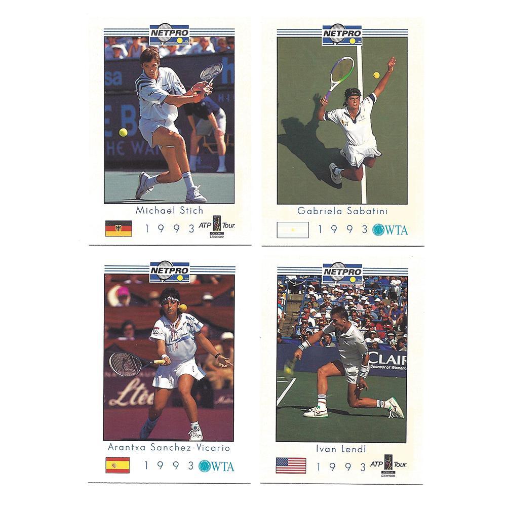 NETPRO Tour Star Tennis Collector Card Set 1993 Memorabilia Netpro