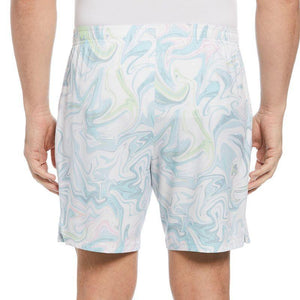 Men's Performance Marble Printed Tennis Short Bright White Apparel Penguin