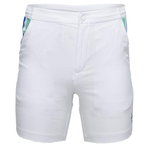 Men`s Performance Heritage Blocked Tennis Short Bright White Apparel Penguin