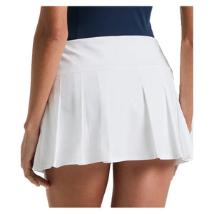 Women`s Essentials Pleated 13 Inch Tennis Skort Bright White Apparel Penguin