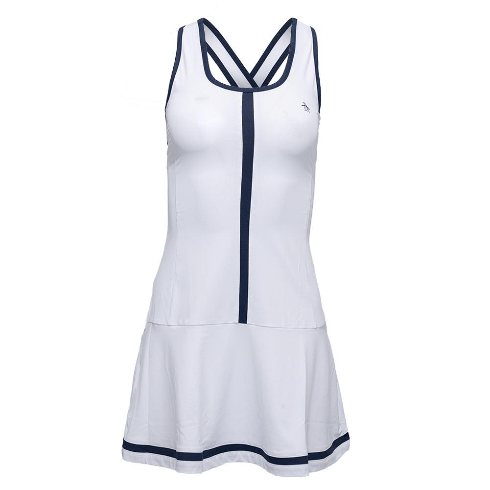 Women`s Essentials Tennis Dress Bright White Apparel Penguin