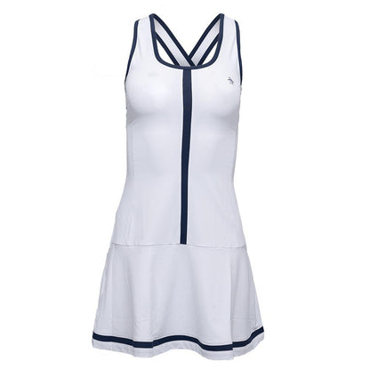 Women`s Essentials Tennis Dress Bright White Apparel Penguin