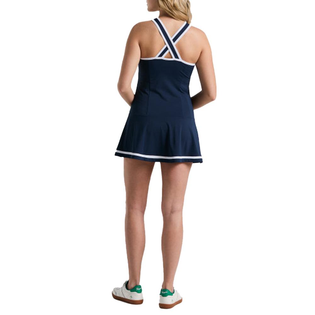 Women`s Essentials Tennis Dress Black Iris Apparel Penguin