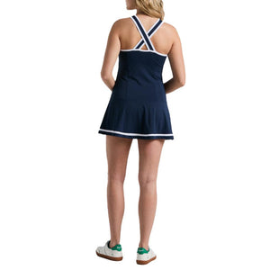 Women`s Essentials Tennis Dress Black Iris Apparel Penguin