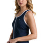 Women`s Essentials Tennis Dress Black Iris Apparel Penguin