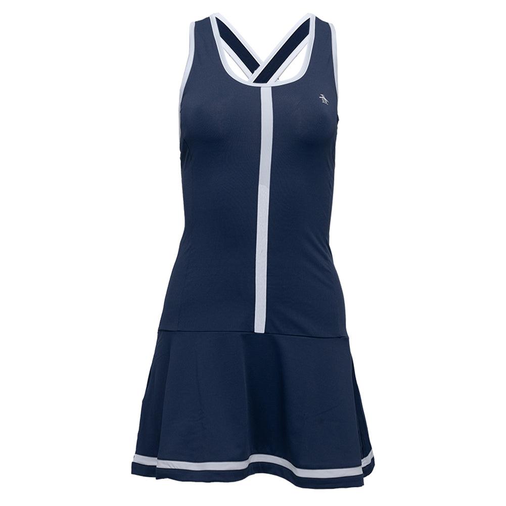 Women`s Essentials Tennis Dress Black Iris Apparel Penguin