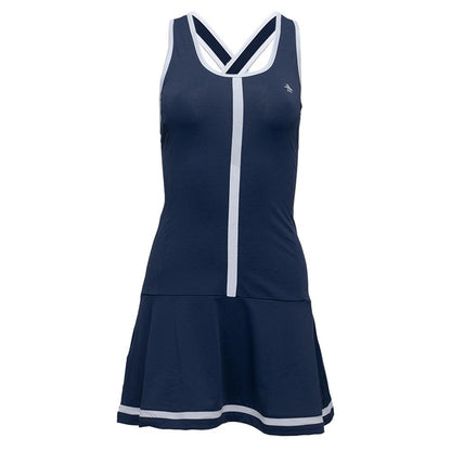 Women`s Essentials Tennis Dress Black Iris Apparel Penguin