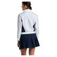 Women`s Color Block 1/4 Zip Tennis Top Bright White Apparel Penguin