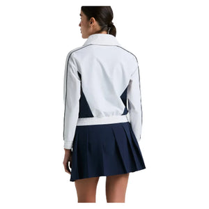 Women`s Color Block 1/4 Zip Tennis Top Bright White Apparel Penguin