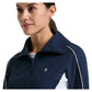 Women`s Color Block 1/4 Zip Tennis Top Black Iris Apparel Penguin