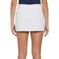 Womens A-Line Tennis Skort with Pleated Back Blocking Bright White Apparel Penguin