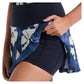 Women`s Fuji Floral Jacquard Tennis Skort Black Iris Apparel Penguin