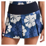 Women`s Fuji Floral Jacquard Tennis Skort Black Iris Apparel Penguin