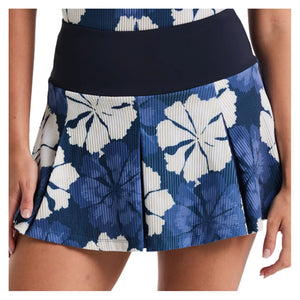 Women`s Fuji Floral Jacquard Tennis Skort Black Iris Apparel Penguin