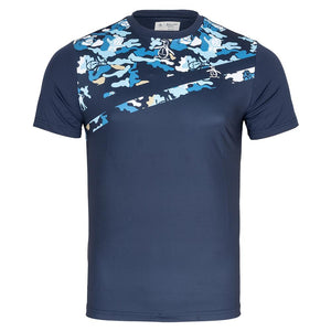 Men`s Performance Camo Block Tennis Top Apparel Penguin
