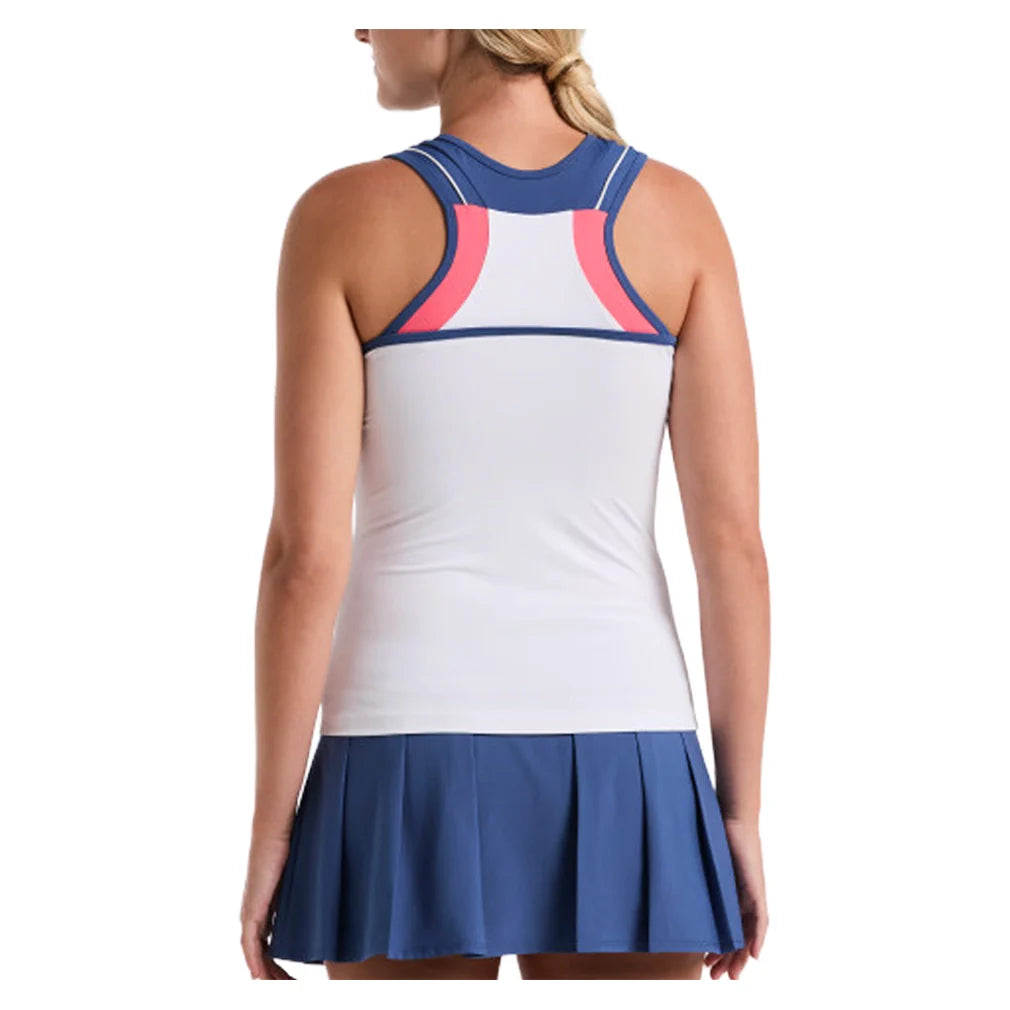Women's Color Block Tennis Tank Bright White Apparel Penguin