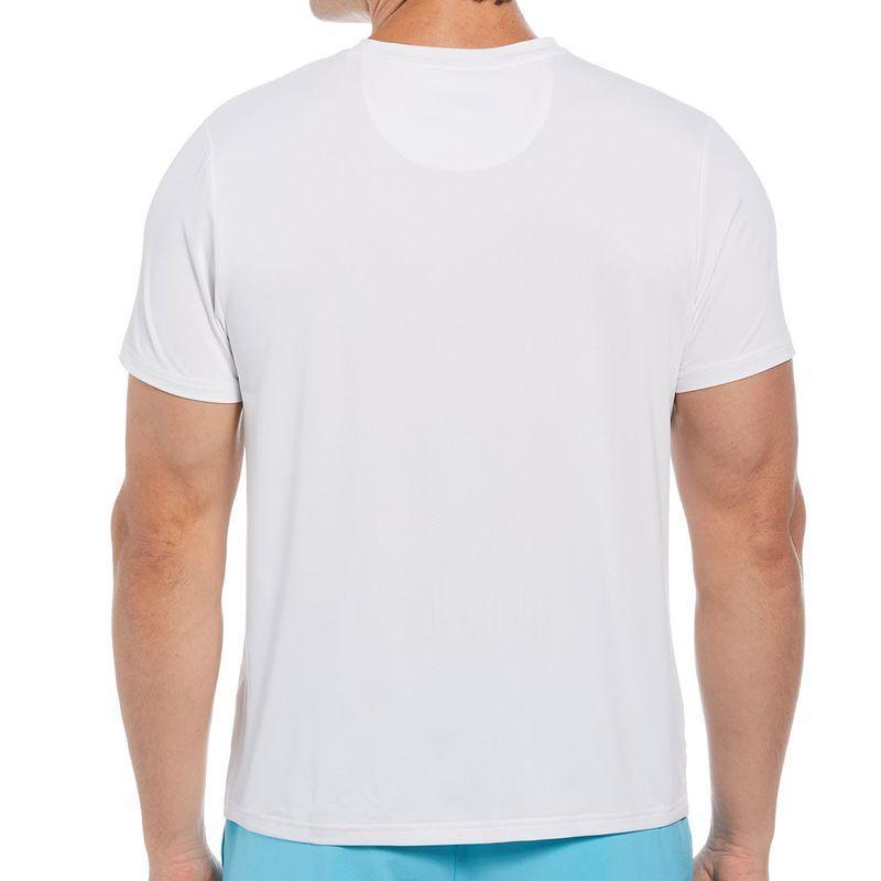 Men's Performance ENG Marble Print Tennis Crew Bright White Apparel Penguin