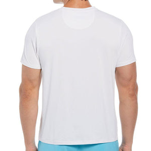Men's Performance ENG Marble Print Tennis Crew Bright White Apparel Penguin