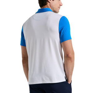 Men`s Performance Heritage Block Tennis Polo Bright White Apparel Penguin