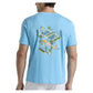 Men`s Paddle DBL Graphic Tee Blue Grotto Apparel Penguin