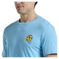 Men`s Paddle DBL Graphic Tee Blue Grotto Apparel Penguin