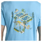 Men`s Paddle DBL Graphic Tee Blue Grotto Apparel Penguin