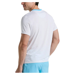 Men`s Performance Ombre Block Tennis Crew Bright White Apparel Penguin