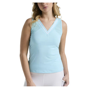 Women`s Colorblock Tennis Tank with Mesh Castaway Apparel Penguin