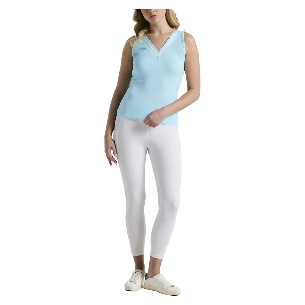 Women`s Colorblock Tennis Tank with Mesh Castaway Apparel Penguin