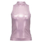 Women`s Metallic Tennis Tank Charm Pink Apparel Penguin