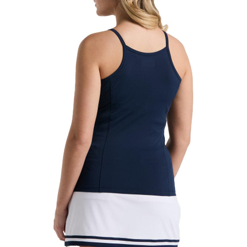 Women`s Essentials Tennis Tank with Mesh Black Iris Apparel Penguin