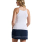 Women`s Essentials Tennis Tank with Mesh Bright White Apparel Penguin