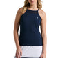 Women`s Essentials Tennis Tank with Mesh Black Iris Apparel Penguin