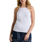 Women`s Essentials Tennis Tank with Mesh Bright White Apparel Penguin