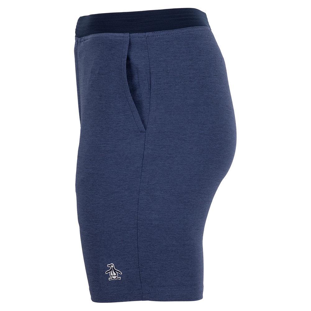 Men's 9 Inch Heather Drawstring Tennis Short Apparel Penguin