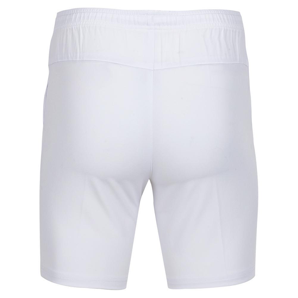 Men's Solid Performance 8 Inch Tennis Short Bright White Apparel Penguin