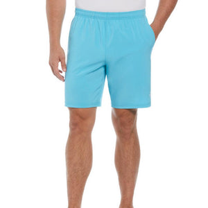 Men's Solid 8 Inch Tennis Short Blue Grotto Apparel Penguin