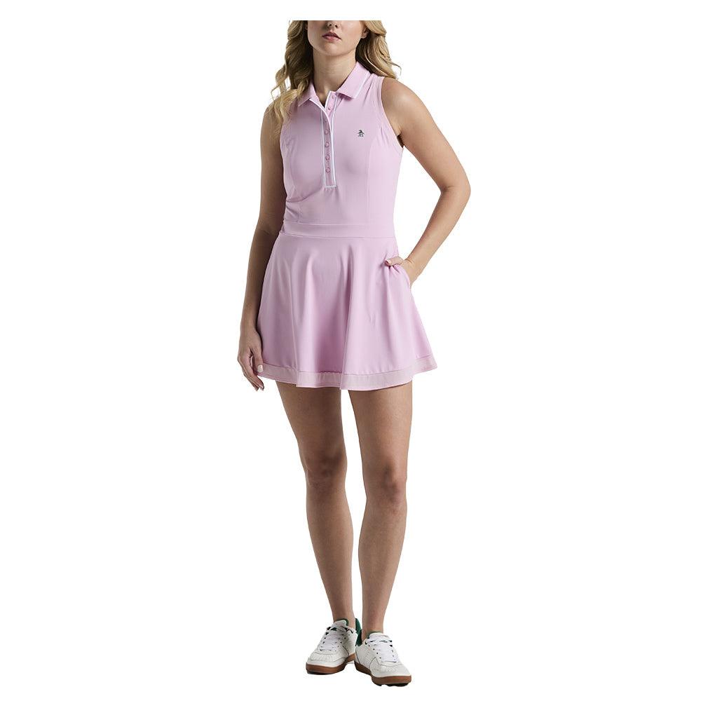 Women`s Essentials Sleeveless Veronica Tennis Dress Charm Pink Apparel Penguin
