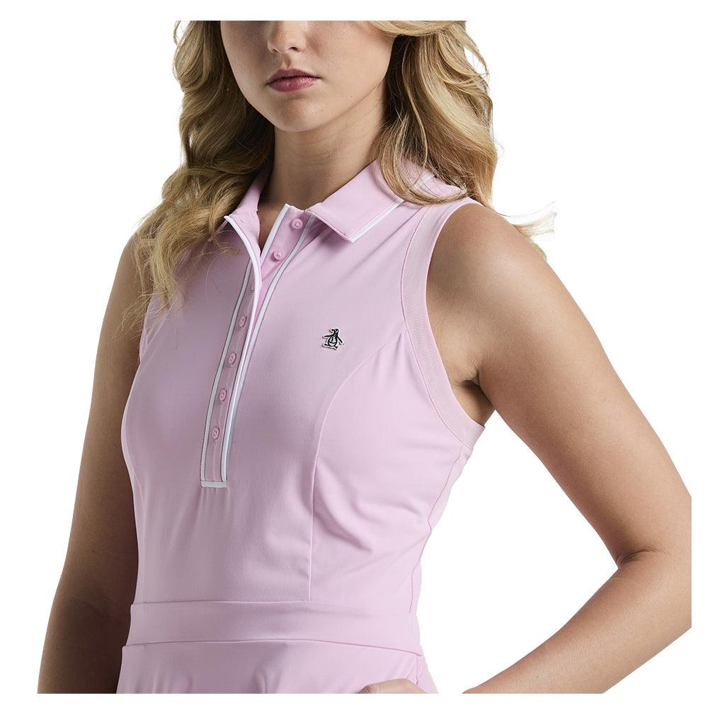 Women`s Essentials Sleeveless Veronica Tennis Dress Charm Pink Apparel Penguin