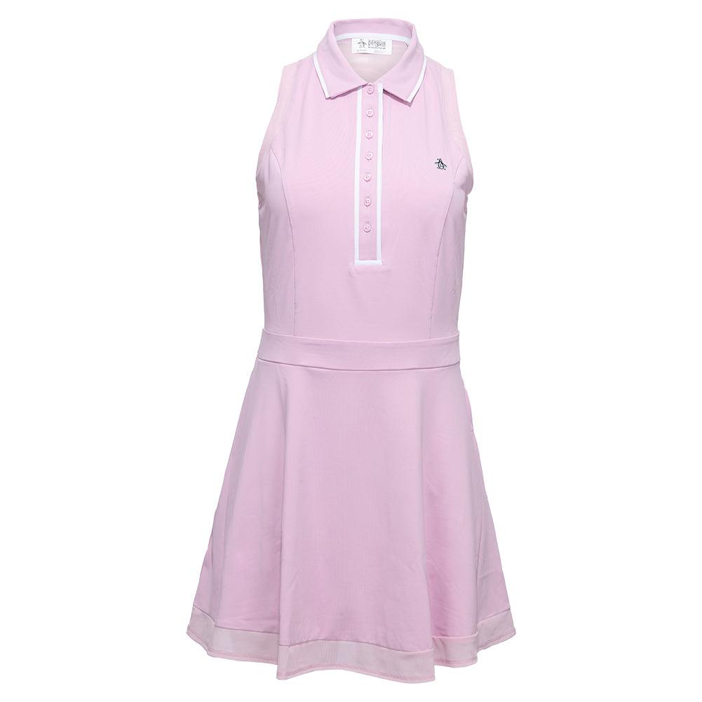 Women`s Essentials Sleeveless Veronica Tennis Dress Charm Pink Apparel Penguin