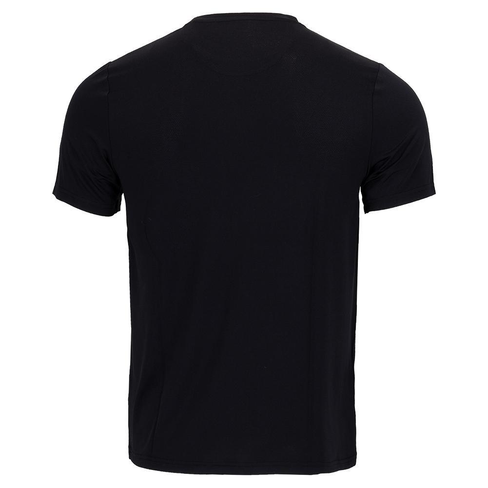 Men's Solid Performance Tennis Top Caviar Apparel Penguin