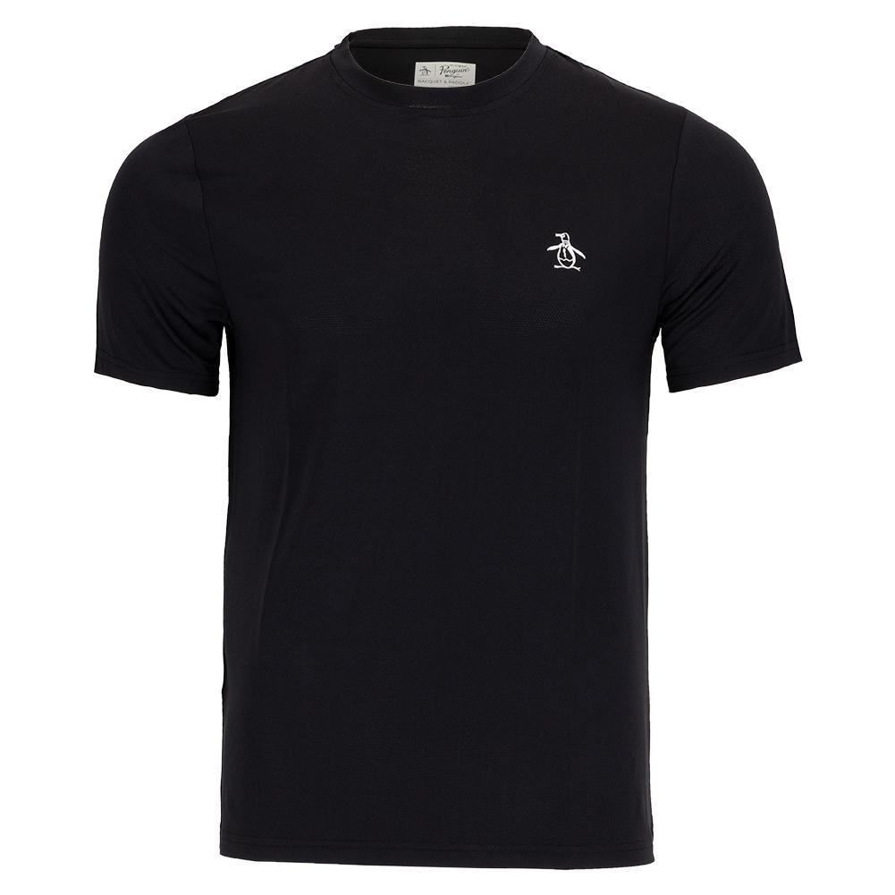 Men's Solid Performance Tennis Top Caviar Apparel Penguin