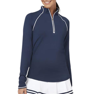 Women's Essentials Veronica Sun Production 1/4 Zip Tennis Top Apparel Penguin